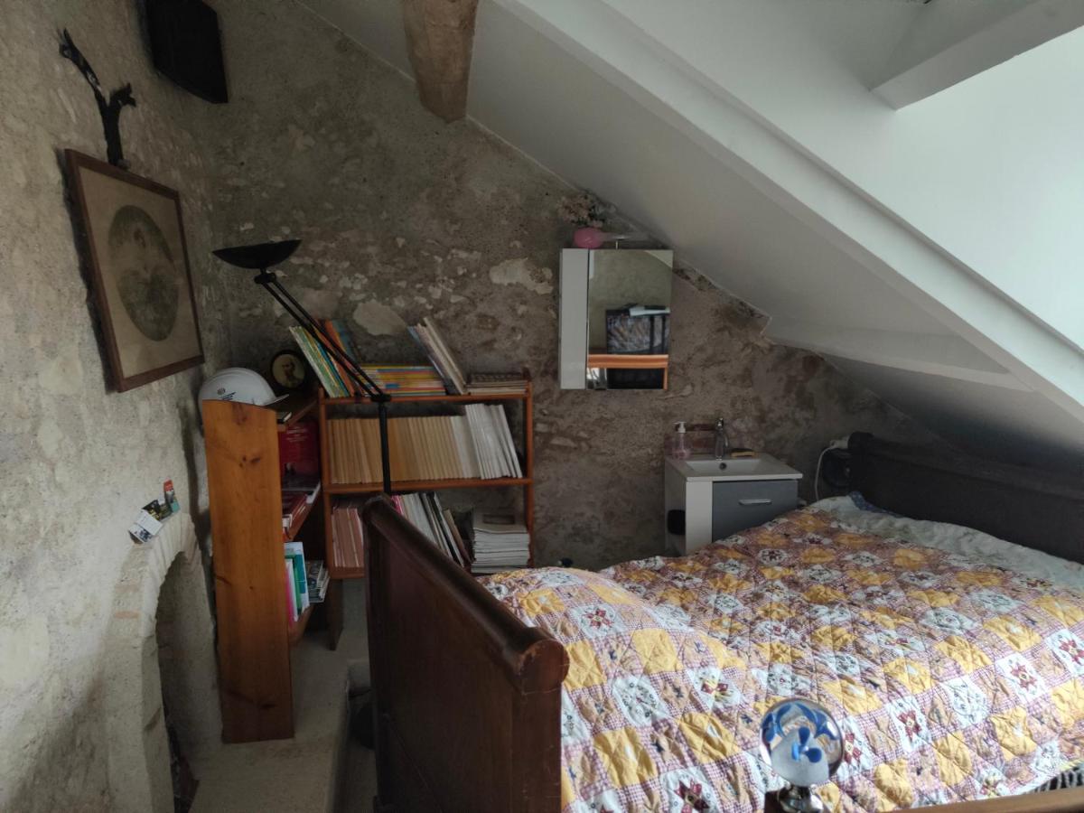 La Maison Bleue De Husseau Ancienne Ferme Semi-Troglodytique 18E Siecle Villa Montlouis-sur-Loire Exterior photo